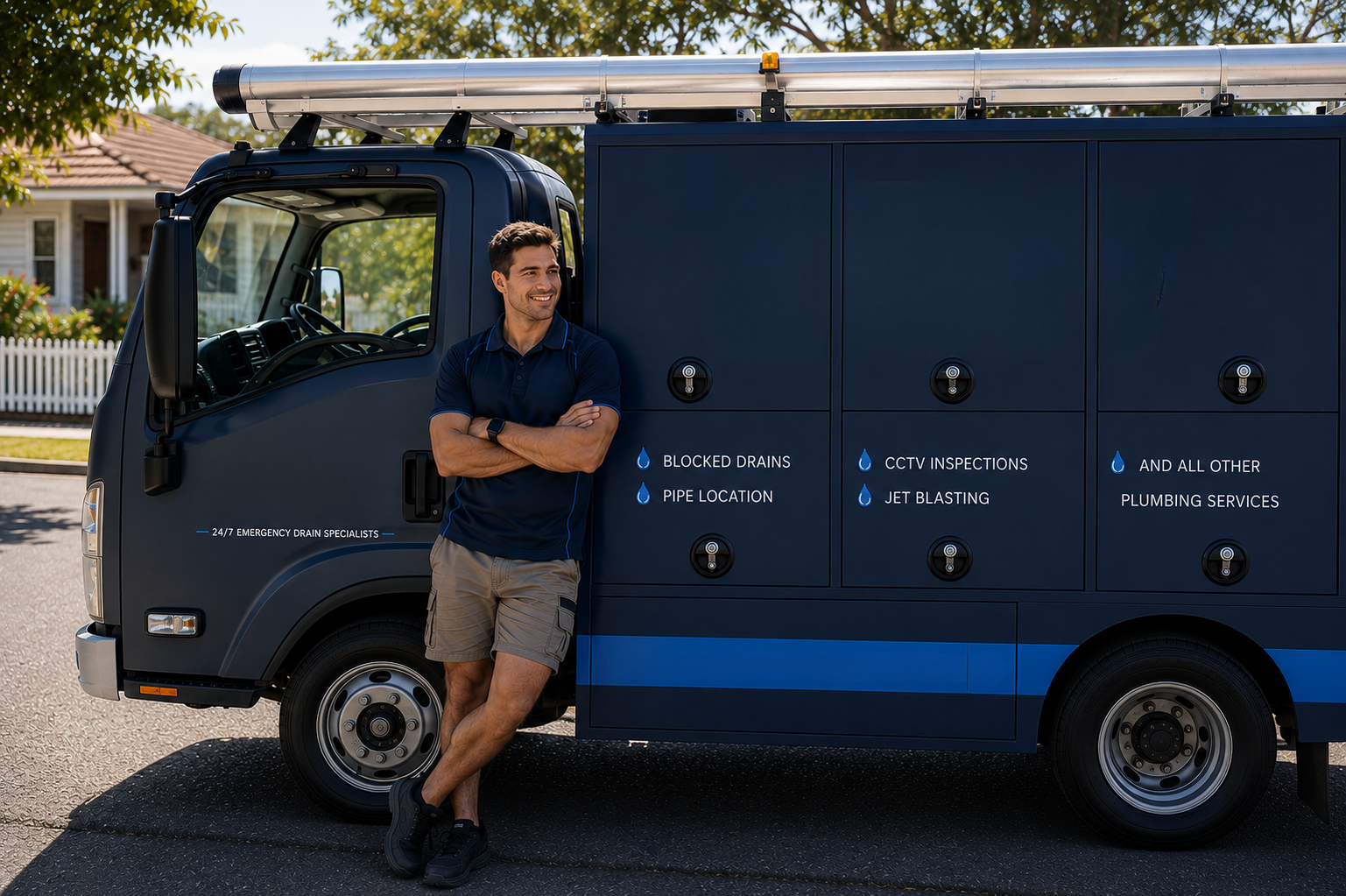 Plumber with Hurlstone Park Blocked Drains van